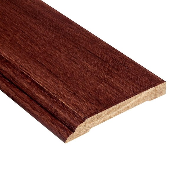 HOMELEGEND Strand Woven Cherry 1/2 in. Thick x 3-1/2 in. Wide x 94 in. Length Bamboo Wall Base Molding