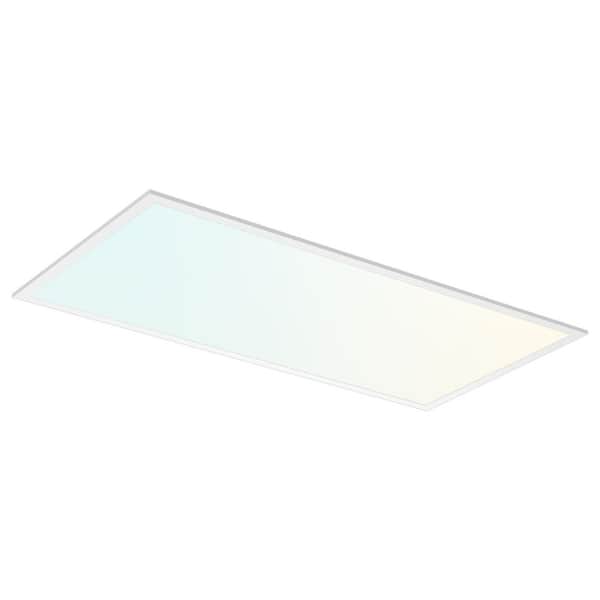 2 x 4 ft. LED Slim Surface Panel Recessed Light 5CCT 2700K-5000K Dimmable 5000/6000/7500LM 40/50/62W Damp Rated