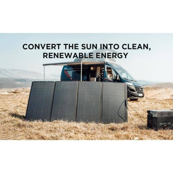 Kit nomade ECOFLOW : batterie DELTA PRO 3600Wh + panneau solaire 400W