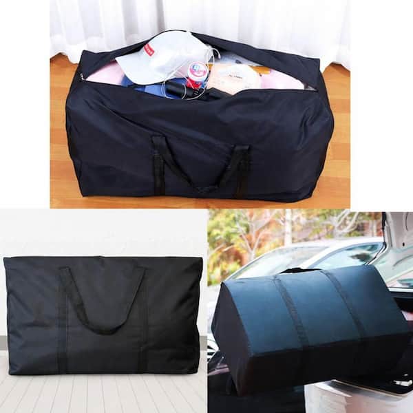 black tote travel bag zippers big Urban Totes Day Trip durable Tote bag with zipper closure and oversized side pockets Anqtovp Black 2 -Pieces Extra