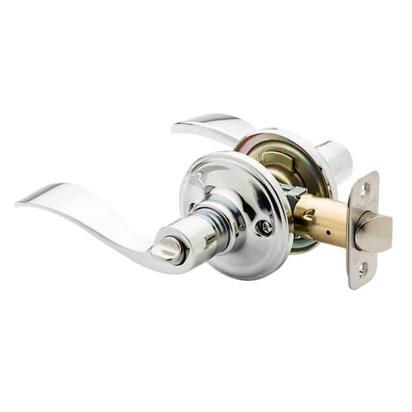 Copper Creek Waverlie Polished Stainless Privacy Bed/Bath Door Handle