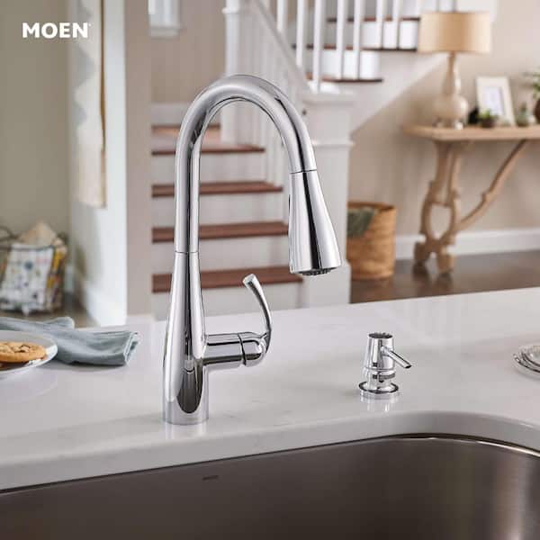 Essie Single-Handle Pull-Down Sprayer Kitchen Faucet with Reflex and Power Clean in Chrome