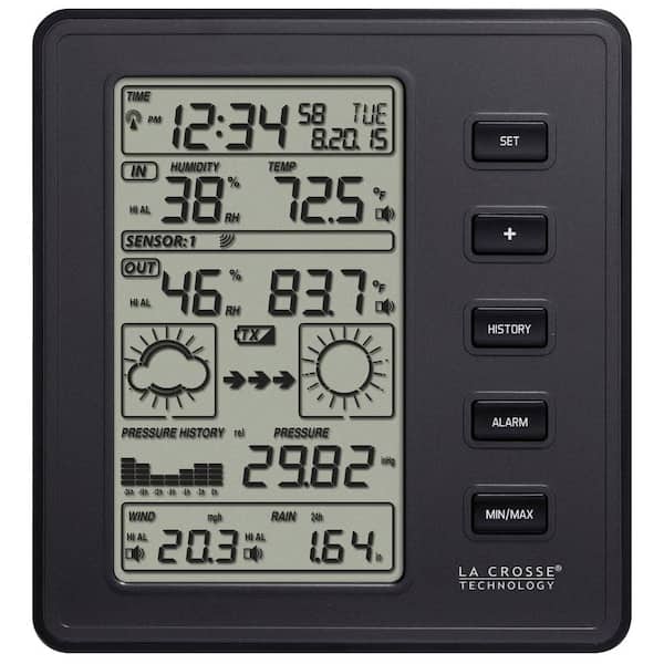 La Crosse Technology Professional Digital Weather Station in Black
