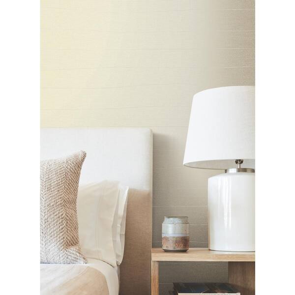 Beige Natural Grid Matte Non-Pasted Non-Woven Paper Wallpaper