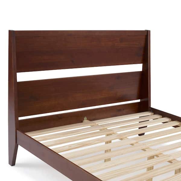 Reviews for Welwick Designs Walnut Queen Solid Wood Modern Platform Bed