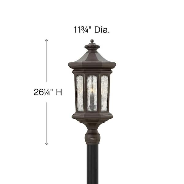 Hinkley 1601OZ-LV Estate Series Raley LED 26 inch Oil Rubbed Bronze Outdoor  Post Mount Lantern, Low Voltage