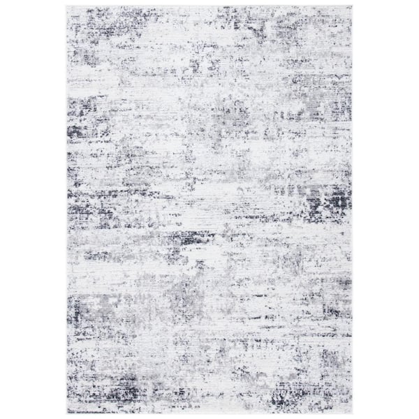 Amelia 4 ft. x 6 ft. Ivory/Gray Abstract Area Rug