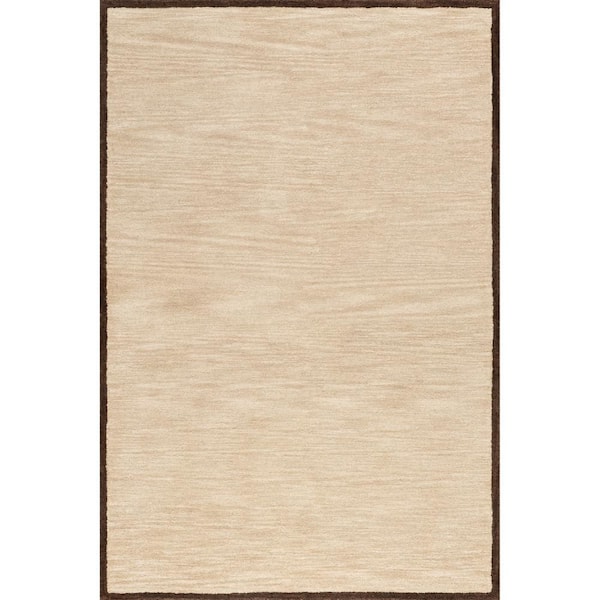 RUGS USA Pierre Wool Beige 4 ft. x 6 ft. Indoor/Outdoor Patio Rug
