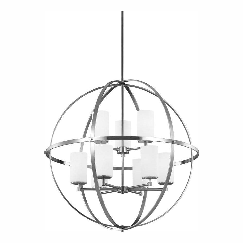 Alturas 9-Light Brushed Nickel Multi Tier Chandelier with LED Bulbs price history on PriceWatchPro