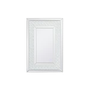 Timeless Home 20 in. W x 30 in. H Contemporary Rectangular Iron Framed LED Wall Bathroom Vanity Mirror in Clear Mirror