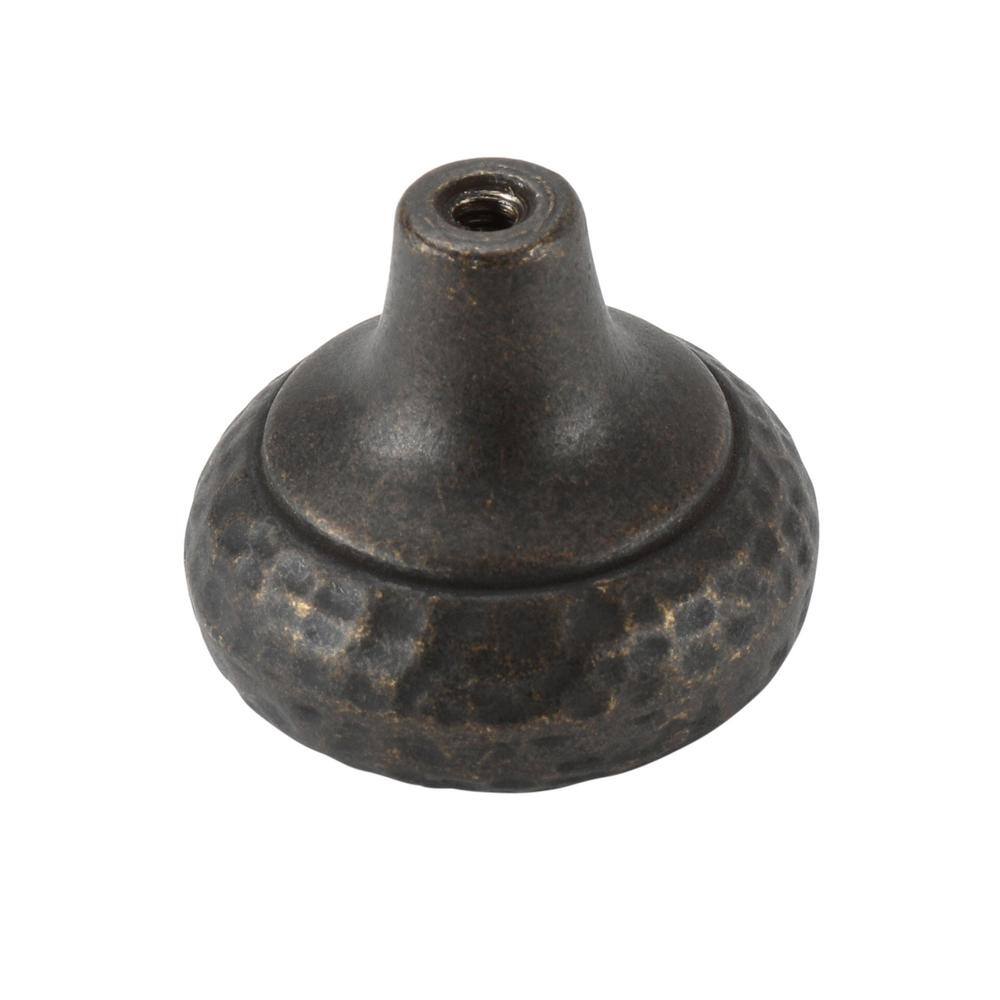 Windover Antique Iron Round Mushroom Knob