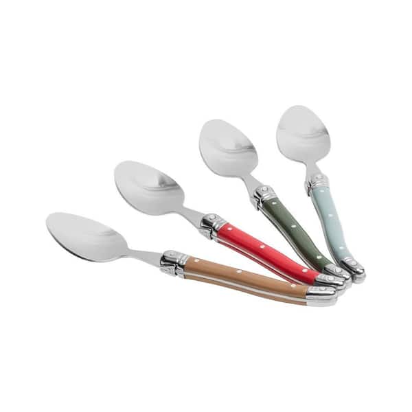 French Home Set of 4 Laguiole Stainless-Steel Coffee Spoons