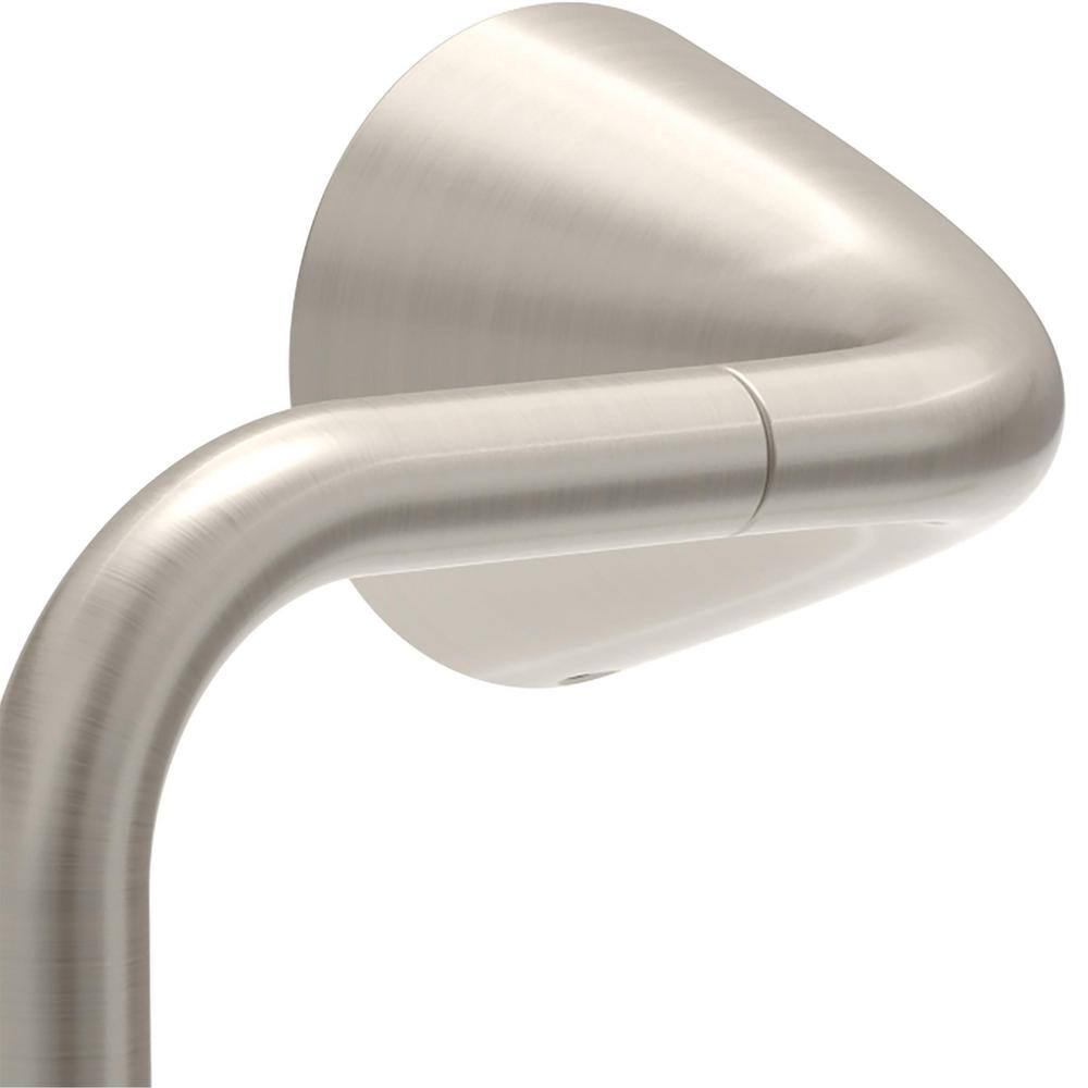 Spotshield Brushed Nickel Wall Mounted Rectangular Towel Ring