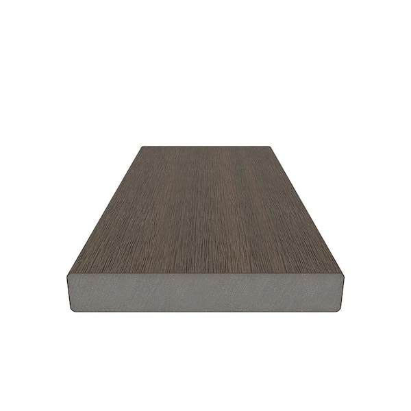 UltraShield Naturale Cortes Series 1 in. x 6 in. x 1 ft. Brazilian Ipe  Solid Composite Decking Board Sample