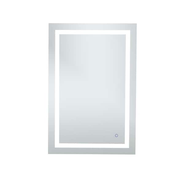 Timeless 27 in. W x 40 in. H Framed Rectangular LED Light Bathroom Vanity