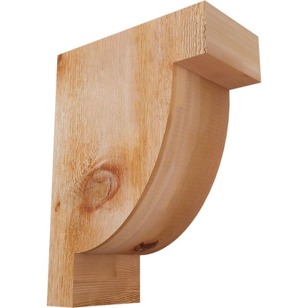 Ekena Millwork 6 in. x 12 in. x 16 in. Western Red Cedar Alpine Rough Sawn Corbel