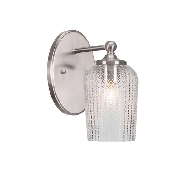 Unbranded Royale 1-Light Brushed Nickel Wall Sconce
