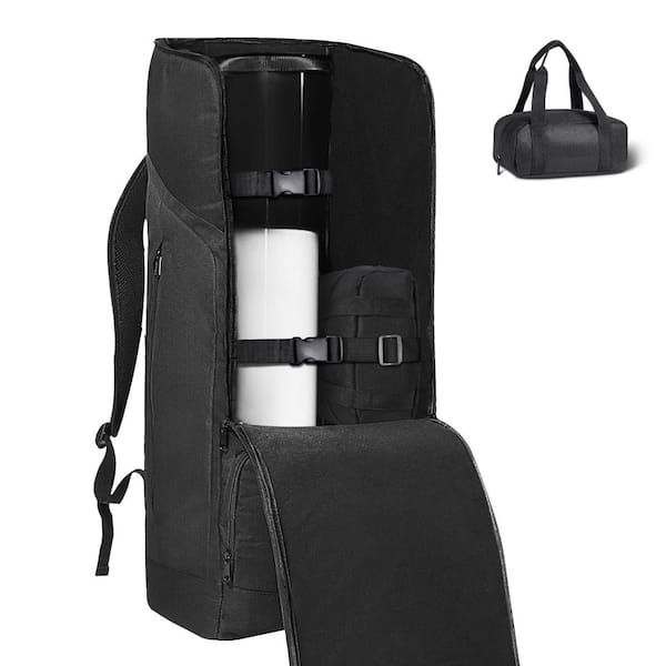 SKYSHALO Telescope Case, 29.9 in. Telescope Storage Backpack Briefcase with Secure Strap, Pockets and cozy Shoulder Traps (Black）