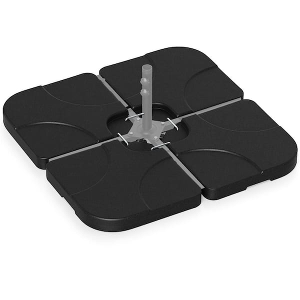 Costway 14 lbs. Plastic Offset Patio Umbrella Base in Black