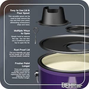 1 gal. #MQ6-22 Gateway Gray One-Coat Hide Satin Enamel Interior Paint & Primer