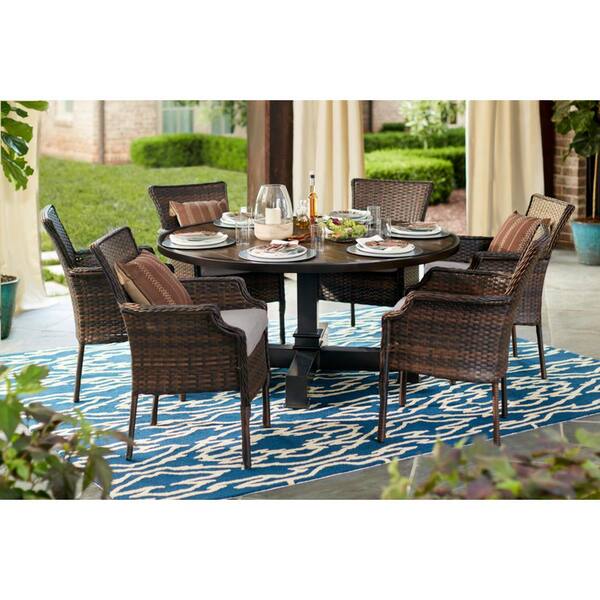 7 piece outdoor dining set home depot