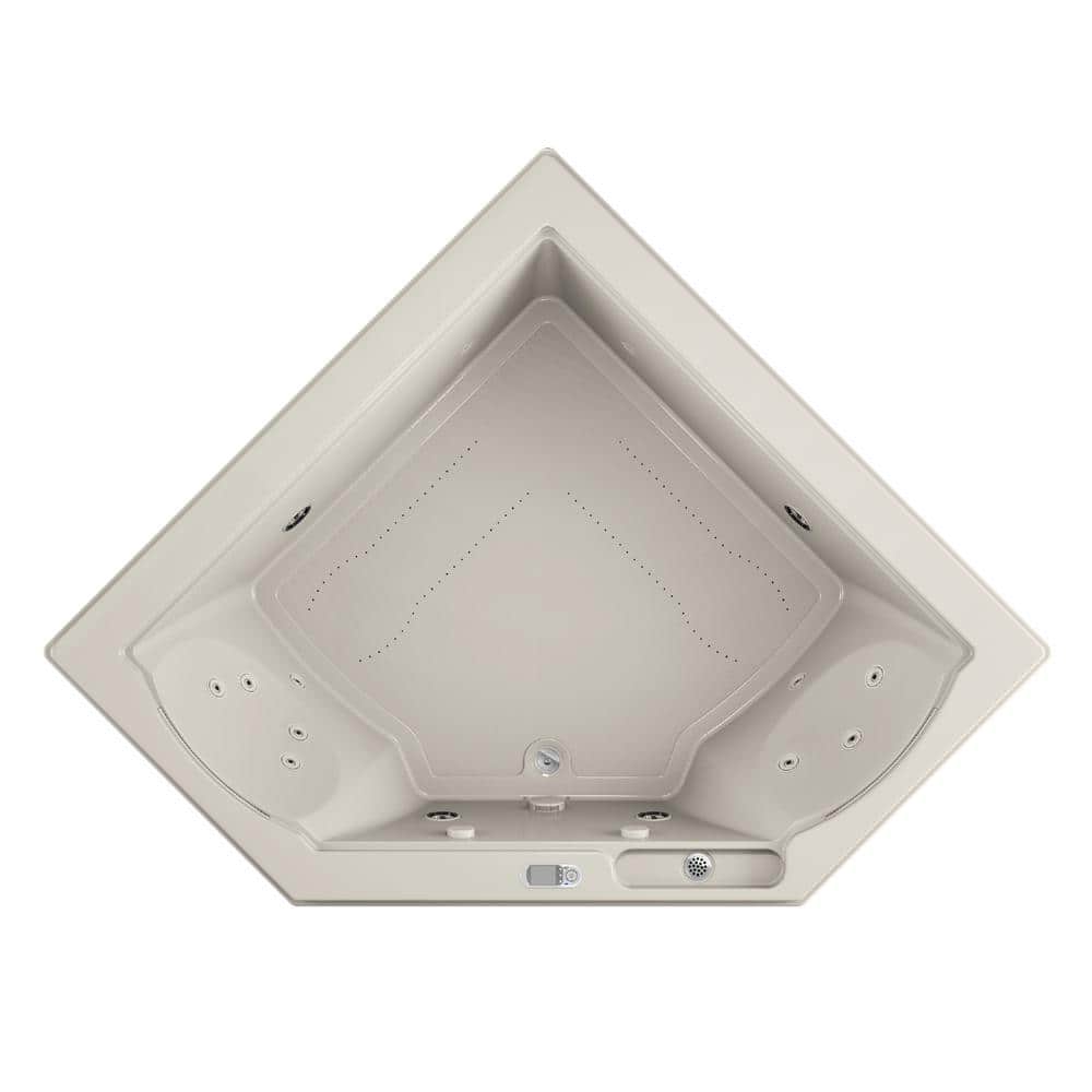 JACUZZI Fuzion Salon SPA 65.75 in. x 65.75 in. Rectangular Combination ...