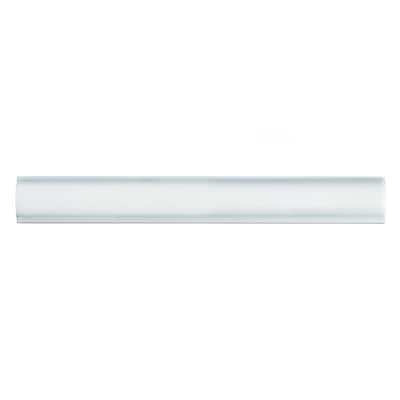 Moldura White 1 in. x 7-7/8 in. Glossy Ceramic Wall Tile Trim