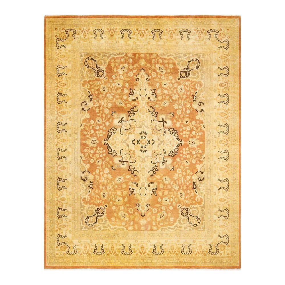 Mogul 8 ft. x 10 ft. Rust Oriental Wool Indoor Area Rug price history on PriceWatchPro