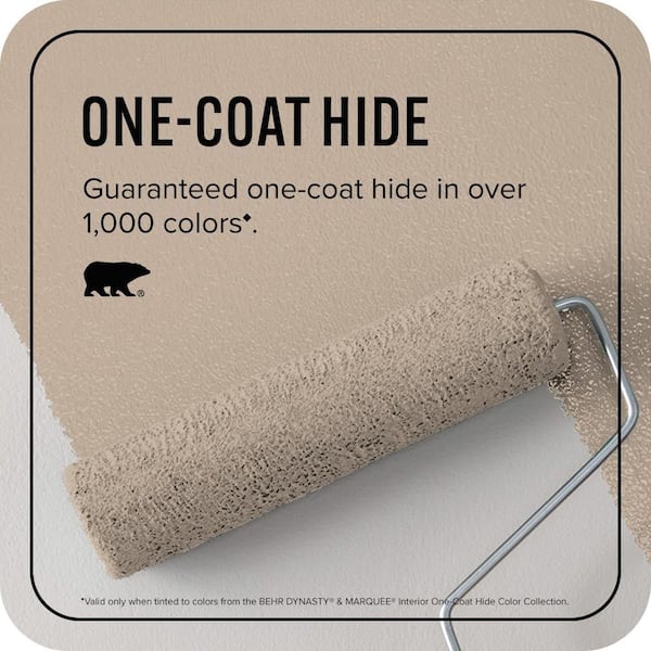 BEHR MARQUEE 1 gal. #MQ2-32 Mink Haze One-Coat Hide Satin Enamel