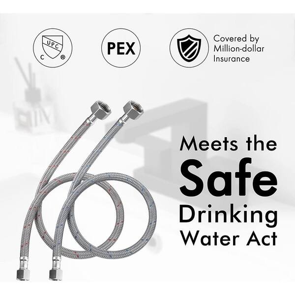 Stainless Steel Commercial Metering Double Handle Bathroom Sink Faucet