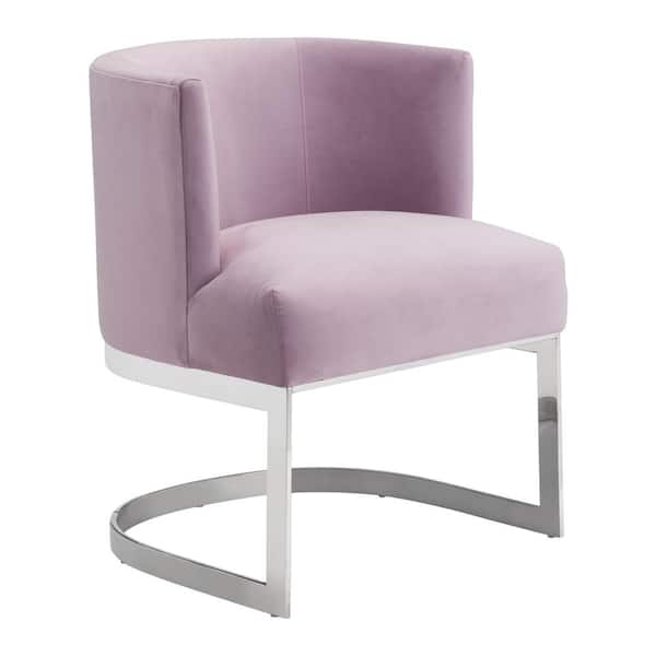 ZUO Artist Pink Velvet Occasional Chair