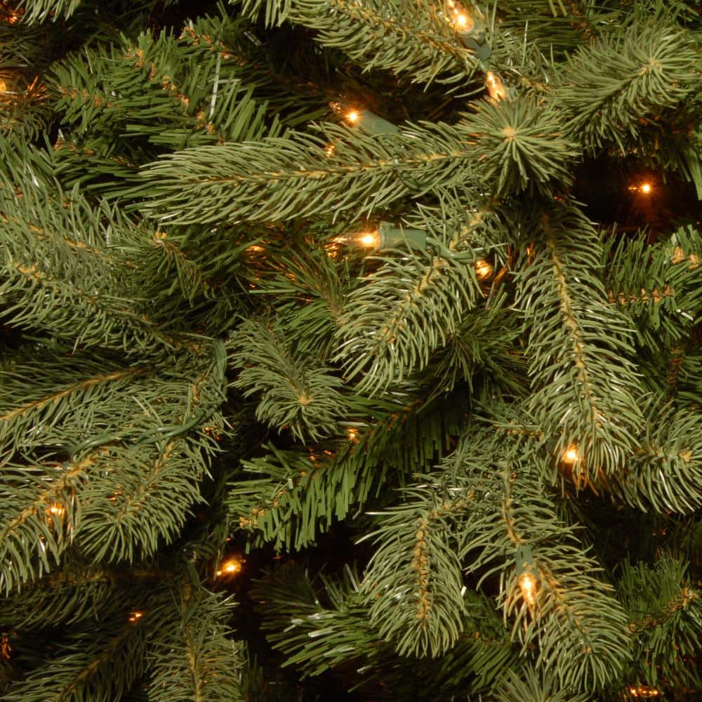 4.5' Green Douglas Fir Pre-Lit Artificial Christmas Tree with White Lights
