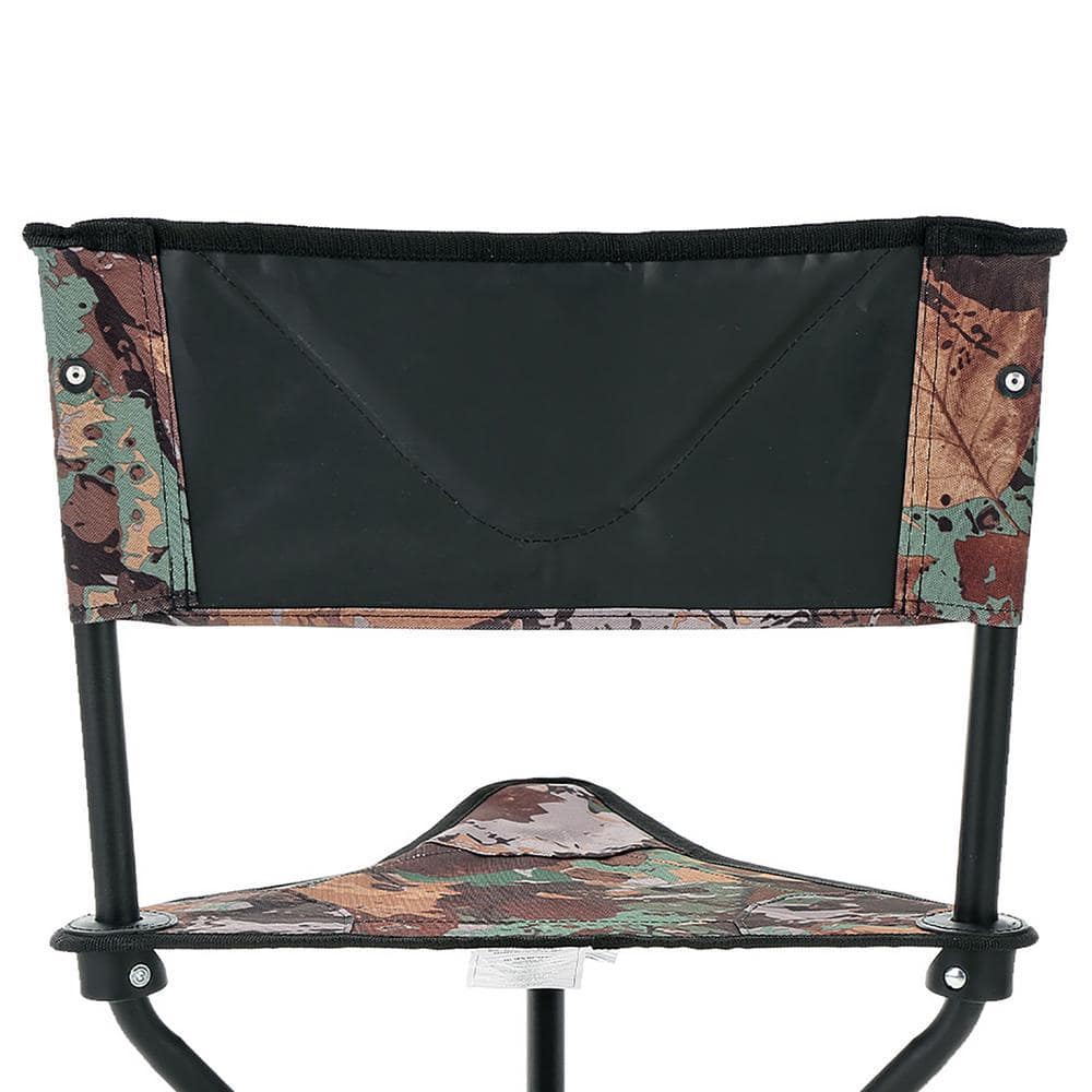 Camo 360° Swivel Tripod Hunting Chair with Steel Frame