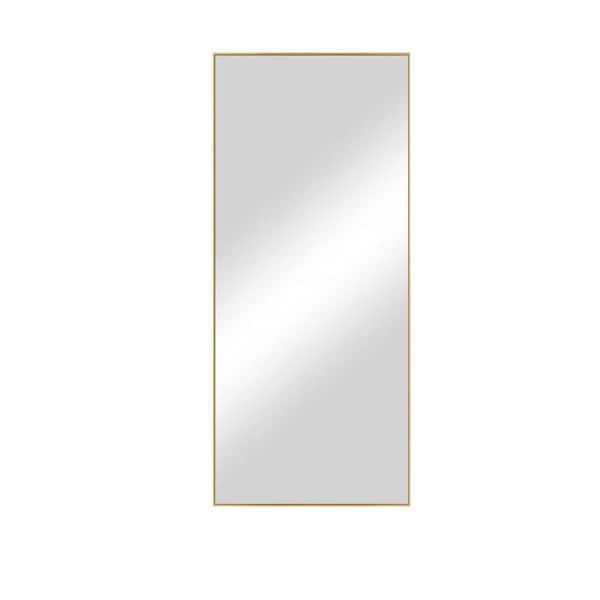 Tatahance 71 in. H x 28 in. W Rectangle Frame Gold Mirror