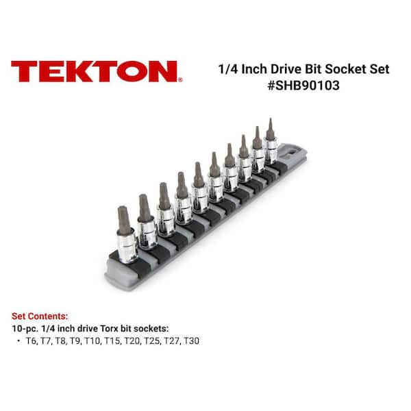 1/4 in. Drive Torx Bit Socket Set (10-Piece)