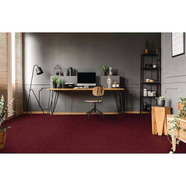 Viking - Berry Red - 12 ft. Wide x Cut to Length 11.5 oz. Olefin Loop Carpet