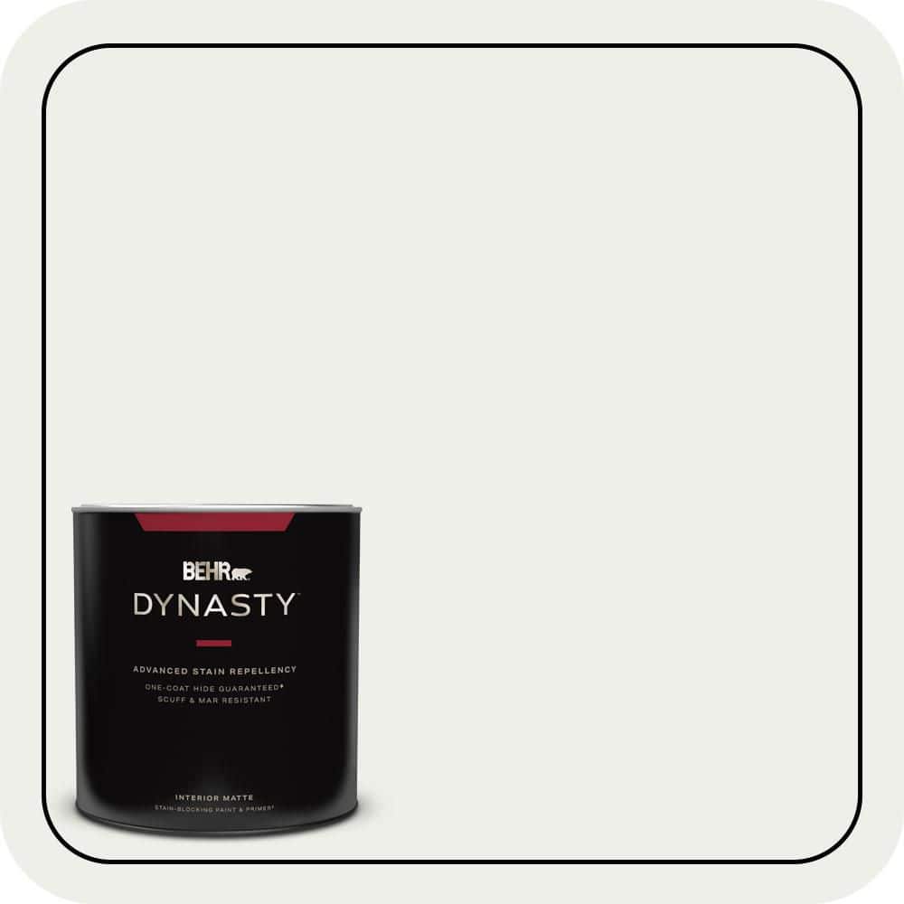 1 qt. Designer Collection #DC-004 Winter White Matte Interior Stain-Blocking Paint & Primer price history on PriceWatchPro