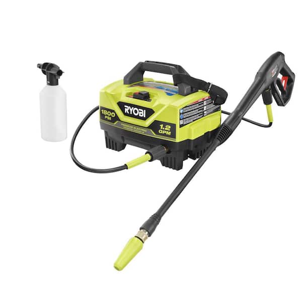 RYOBI 1800 PSI GPM Cold Water Corded Electric Pressure Washer RY141802