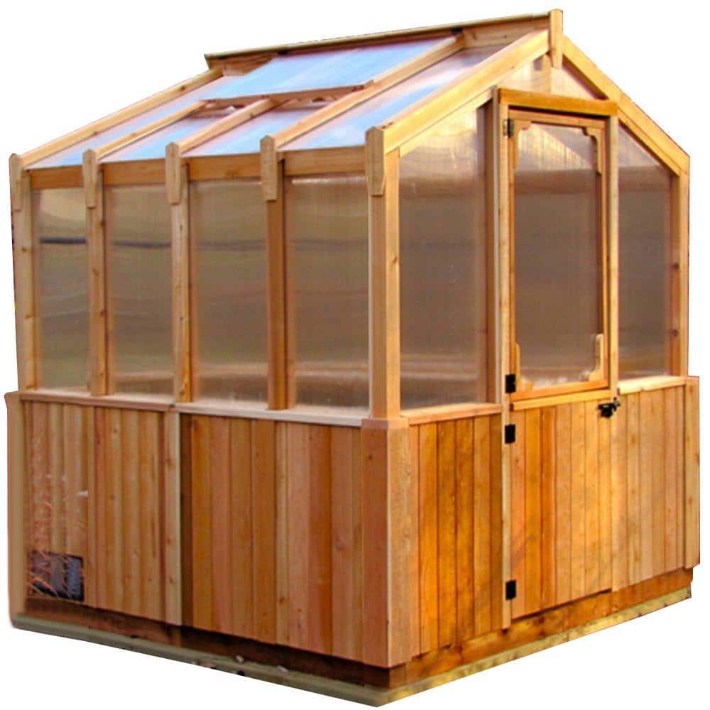 Outdoor Living Today 8 Ft X 8 Ft Greenhouse Kit Gh88 The Home Depot
