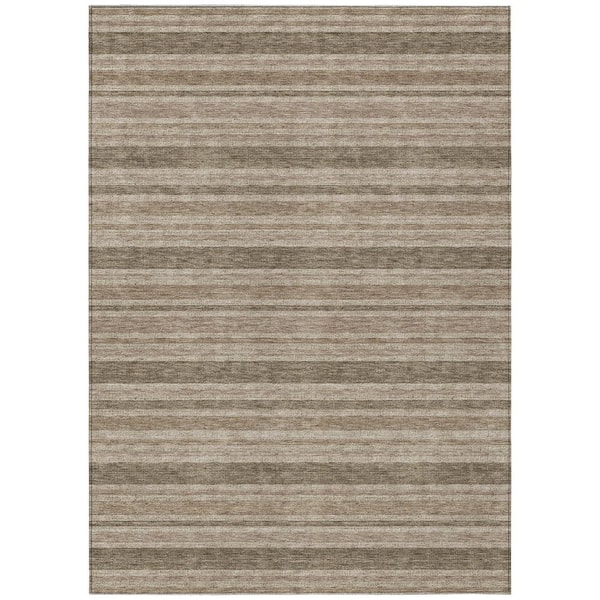 Addison Rugs Chantille ACN531 Taupe 10 ft. x 14 ft. Machine Washable Indoor/Outdoor Geometric Area Rug