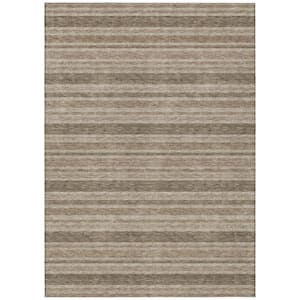 Chantille ACN531 Taupe 3 ft. x 5 ft. Machine Washable Indoor/Outdoor Geometric Area Rug