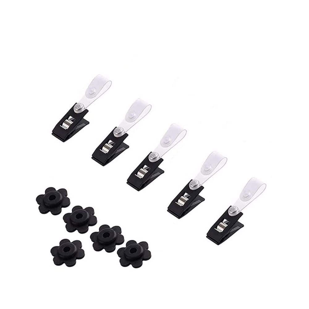 Garden Rubber Stopper Adjustable Windproof Black Flag Clip for Lawn Garden and Courtyard Flags (10-pack) price history on PriceWatchPro