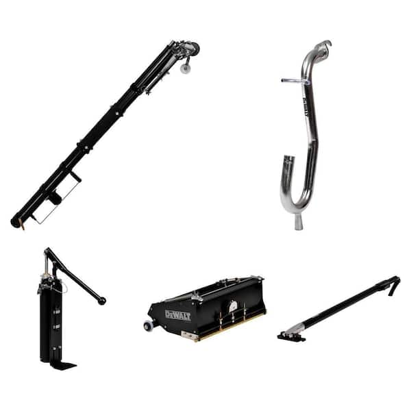 Automatic Drywall Taper, Compound Pump, 10 in. Flat Box, 40 in. to 62 in. Handle Combo