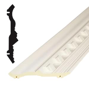 1-1/8 in. x 5-7/8 in. x 96 in. Primed Polyurethane Colonial Dentil Crown Moulding