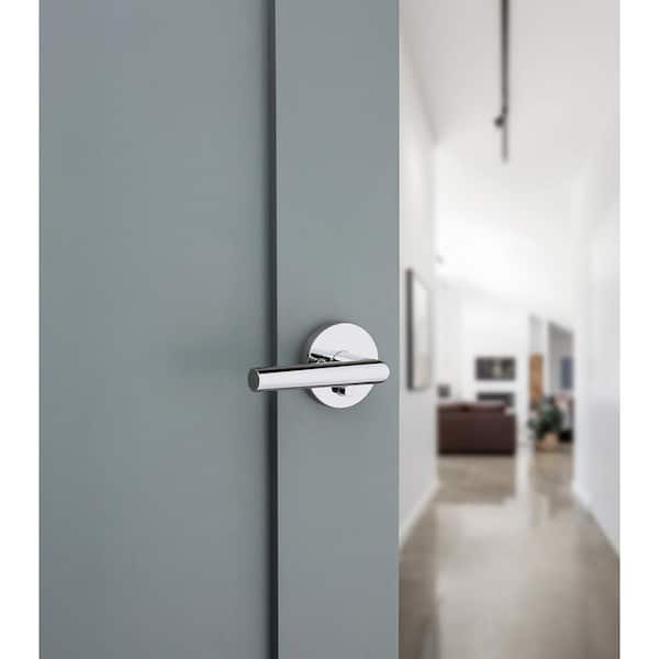 Kwikset Milan Polished Chrome Privacy Bed/Bath Door Handle