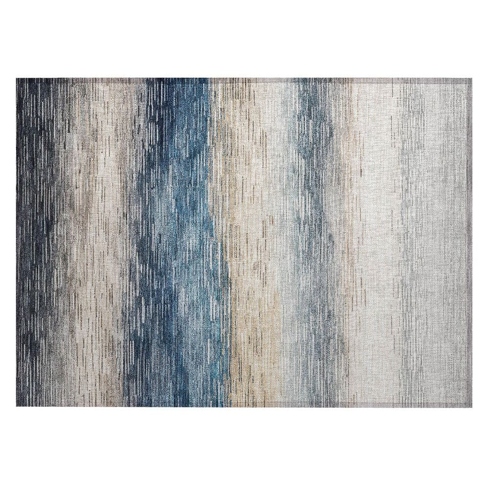 Chantille Machine Washable Indoor/Outdoor Abstract ACN2940 Blue 2 ft. x 3 ft. Accent Rug price history on PriceWatchPro