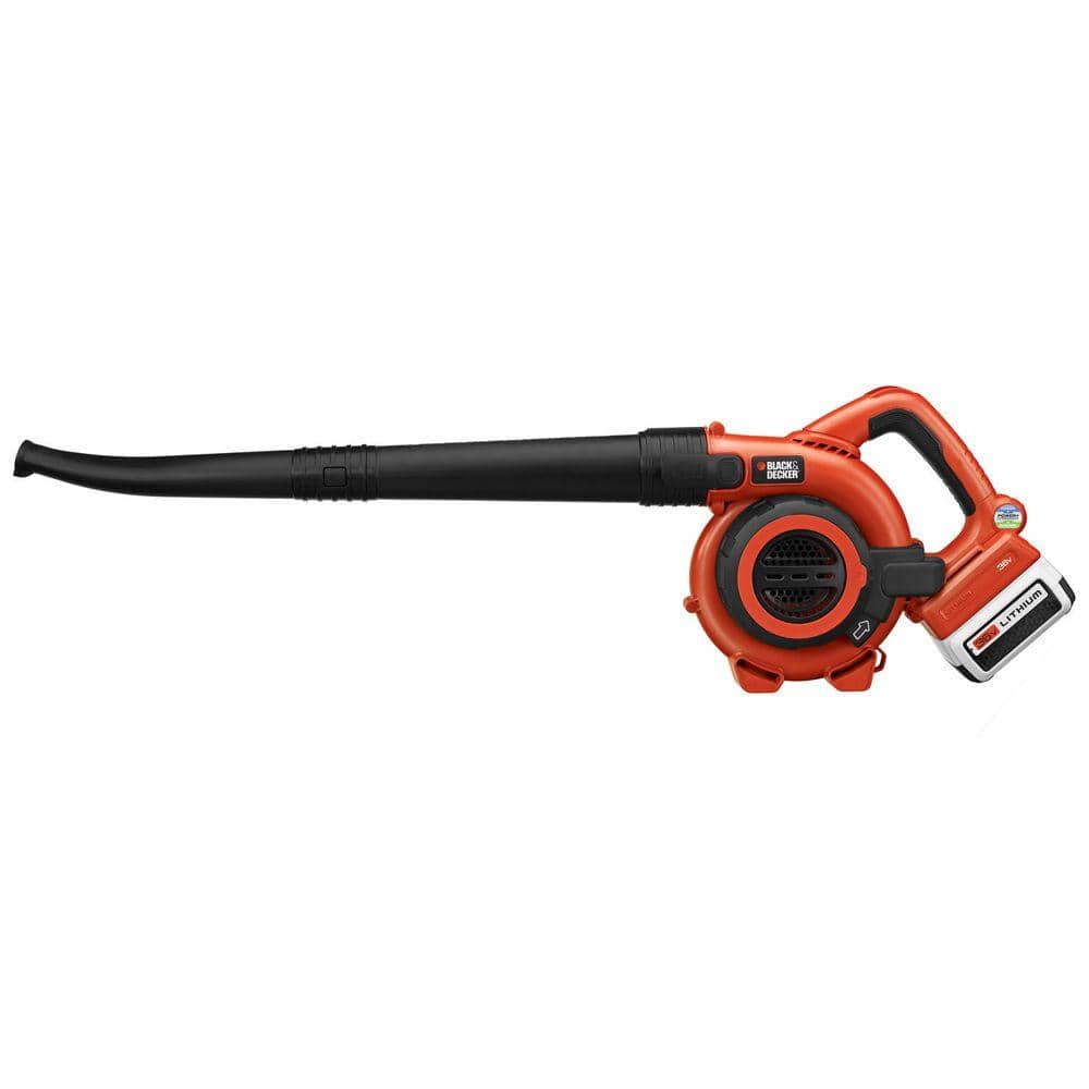 BLACK DECKER 40V MAX 120 MPH 90 CFM Cordless Battery Powered Handheld Leaf Blower & Vacuum Kit with (1) 1.5Ah Battery & Charger