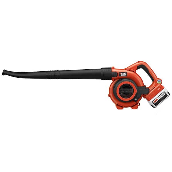 BLACK+DECKER 20-volt Max 4-cycle 80-CFM 130-MPH Battery Handheld Leaf Blower  1.5 Ah (Battery and Charger Included) in the Leaf Blowers department at
