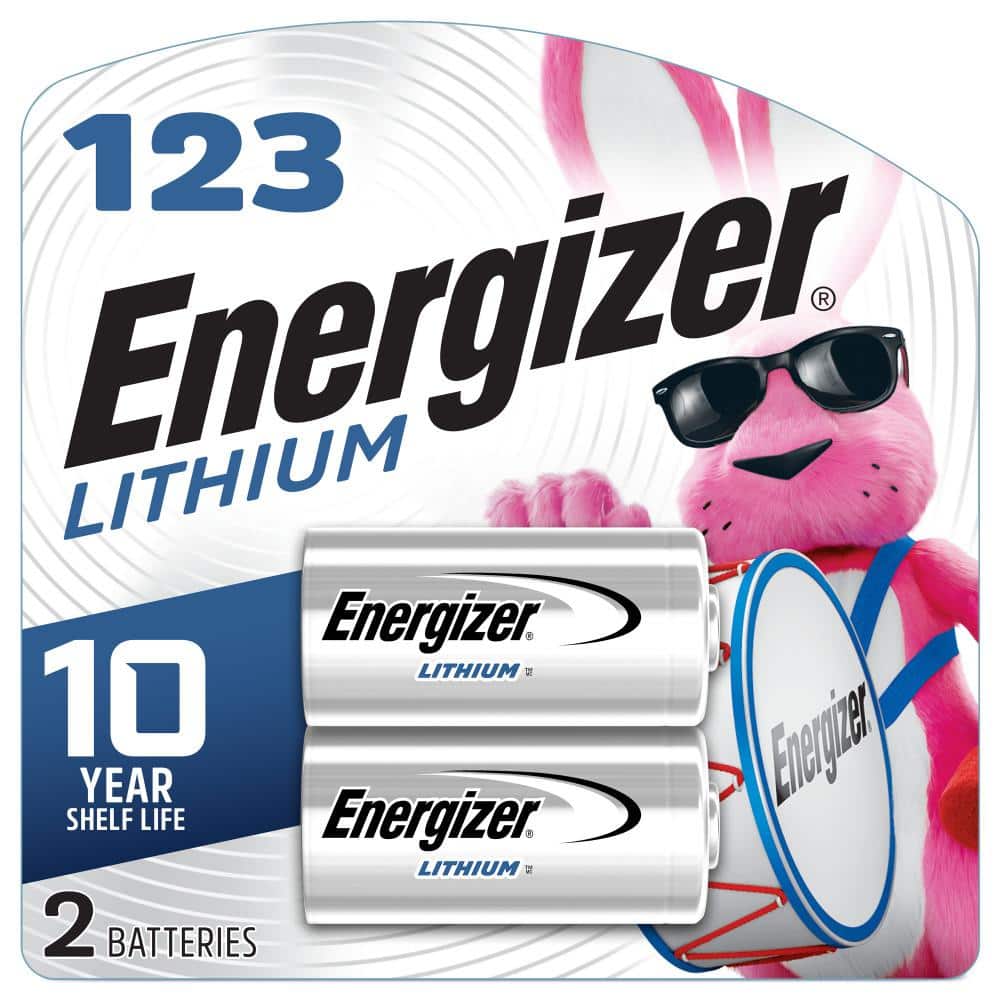 Energizer 123 Lithium Batteries (2-Pack), 3V Photo Batteries EL123APB2 -  The Home Depot
