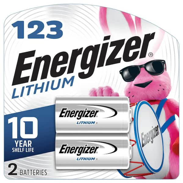 badminton dosis Alabama Energizer 123 Lithium Batteries (2-Pack), 3V Photo Batteries EL123APB2 -  The Home Depot